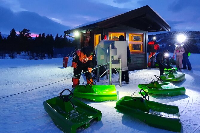 2-Hour Racing Toboggan at Dagali Fjellpark near Geilo in Norway - Daytime vs night sledding near Geilo: the real difference you will feel