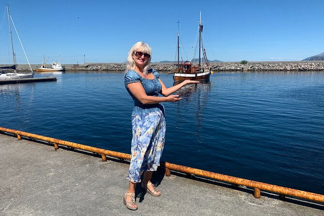 Alesund Private Excursion Viking<code>s islands – Key highlights worth planning for’ /></p>
<ul>
<li><strong>Mt. Aksla panoramic stop</strong>: a big payoff photo stop without long hiking.</li>
<li><strong>Giske Kirke marble church</strong>: a 12th-century stop with Viking island context.</li>
<li><strong>Subsea tunnel routing</strong>: you cross between islands via tunnels, not long detours.</li>
<li><strong>Alnes Lighthouse and old fisher village</strong>: Atlantic views plus a medieval-feeling village break.</li>
<li><strong>Skodjebruene arch bridges</strong>: a short walk through fjord country and island connections.</li>
<li><strong>Alesund rebuilding story at Aalesund Church</strong>: a city-fire and recovery narrative in stone.</li>
</ul>
<div class="twil" style="margin: 20px 0; padding: 15px 0;"><p>Alesund bookings weighed against the Atlantic Road run</p><ul style="margin: 10px 0; padding-left: 0; list-style: none;"><li style="margin: 6px 0; line-height: 1.4;"><a href="https://lovingnorway.com/alesund-1-day-hop-on-hop-off-sightseeing-bus-ticket/">Ålesund: 1-Day Hop-On Hop-Off Sightseeing Bus Ticket</a><span style="margin-left: 8px; font-size: 0.82em; color: #555; white-space: nowrap;"><span style="color: #b8112e;">★</span> 4.0 · 533 reviews</span></li><li style="margin: 6px 0; line-height: 1.4;"><a href="https://lovingnorway.com/alesund-city-sightseeing-hop-on-hop-off-bus-tour/">Alesund: City Sightseeing Hop-On Hop-Off Bus Tour</a><span style="margin-left: 8px; font-size: 0.82em; color: #555; white-space: nowrap;"><span style="color: #b8112e;">★</span> 4.0 · 399 reviews</span></li><li style="margin: 6px 0; line-height: 1.4;"><a href="https://lovingnorway.com/alesund-shore-excursion-from-fjords-to-trolls/">Alesund Shore Excursion: From Fjords to Trolls</a><span style="margin-left: 8px; font-size: 0.82em; color: #555; white-space: nowrap;"><span style="color: #b8112e;">★</span> 4.5 · 319 reviews</span></li><li style="margin: 6px 0; line-height: 1.4;"><a href="https://lovingnorway.com/alesund-shore-excursion-the-ultimate-sightseeing-tour/">Alesund Shore Excursion: The Ultimate Sightseeing Tour</a><span style="margin-left: 8px; font-size: 0.82em; color: #555; white-space: nowrap;"><span style="color: #b8112e;">★</span> 4.5 · 285 reviews</span></li></ul></div><h2 id="why-this-private-alesund-island-loop-feels-efficient">Why this private Alesund island loop feels efficient</h2>
<p><img width="669" height="446" decoding="async" src=