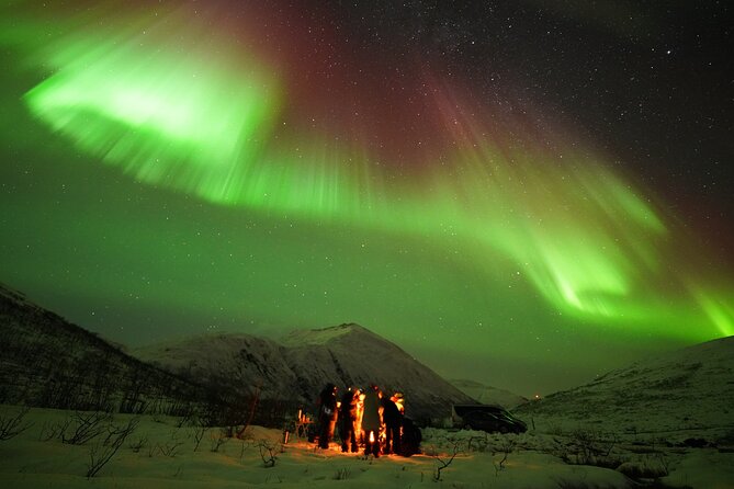 Aurora tour with free portrait and bonfire - Stop and timing: what 5 to 9 hours feels like