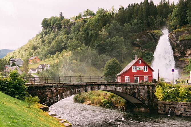 Bergen Beyond Day trip - Waterfalls, prehistoric carvings, and a fjord drive in one well-run half-day