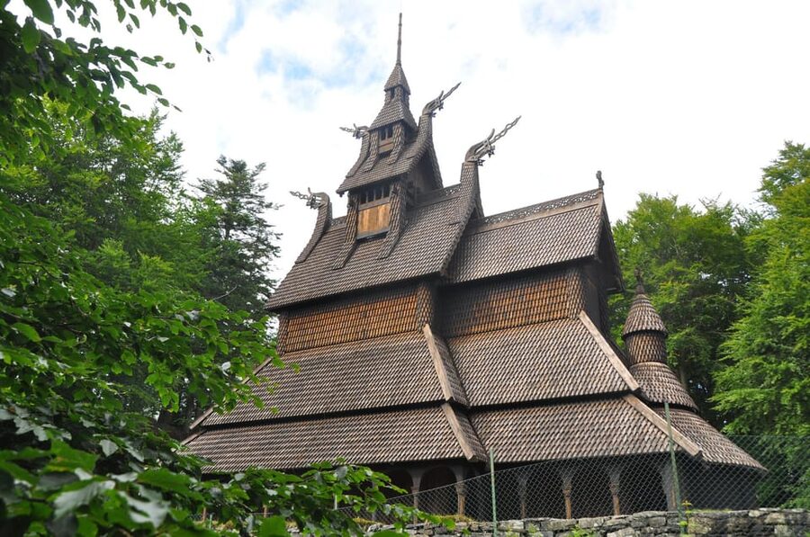 Bergen: Guided Car Tour with Old Bergen Museum & Fantoft … - Fantoft Stave Church: a rebuilt wooden church with guided context
