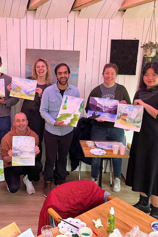 Bergen: paint Norwegian landscape with watercolor - How the Workshop Flows: From Technique to Your Finished Fjord Scene