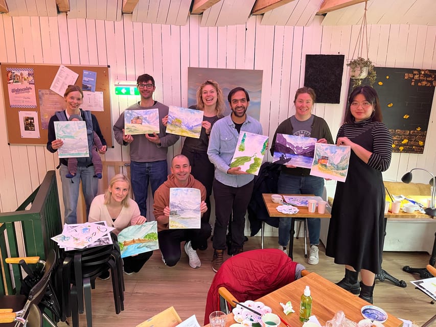 Bergen: paint Norwegian landscape with watercolor - Small Group Coaching: Getting Help Without Feeling Rushed