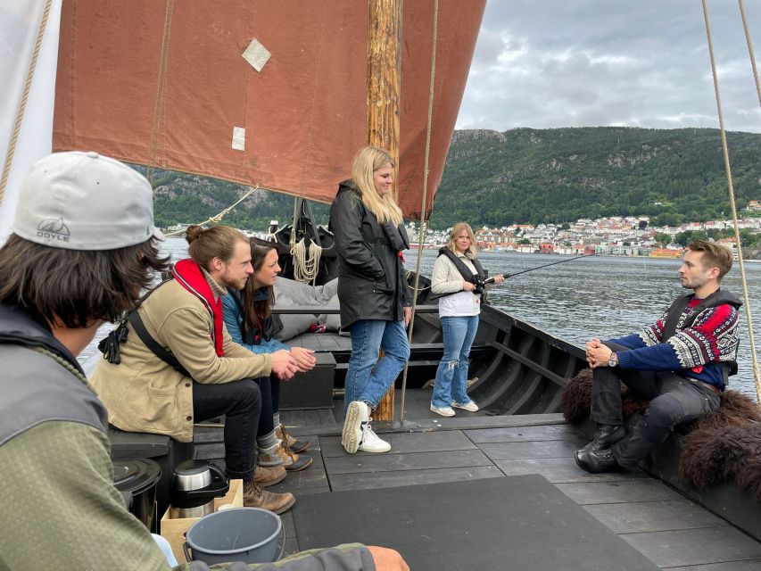 Bergen: Viking Ship Sailing Experience and Sightseeing Trip - Interactive experiences you will likely get, sail help and fishing