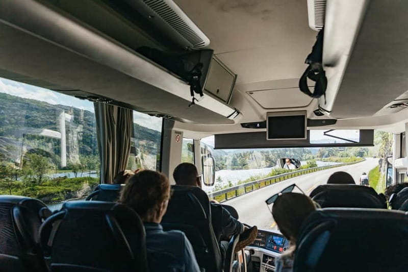 Bergen: Waterfalls of Hardangerfjord Shore Excursion - The return to Bergen: one last perspective on the fjord