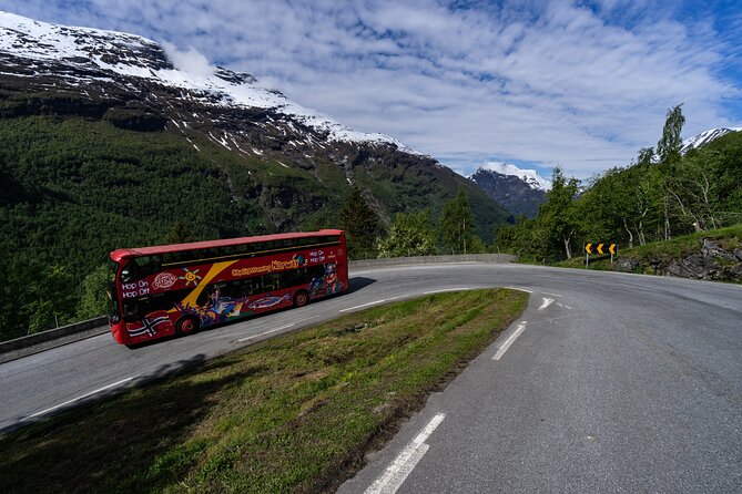 City Sightseeing Geiranger Hop-On Hop-Off Bus Tour - Stop 2 at Geirangervegen 101, the Norwegian Fjord Centre and UNESCO context