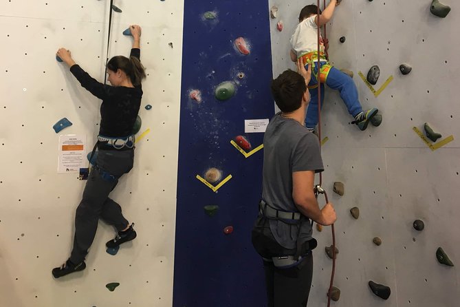 Climb one of Norway's Highest Indoor Climbing Wall - Equipment and Auto Belays That Help Beginners Move