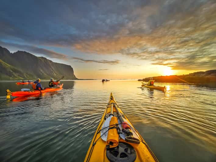 Eggum: Lofoten Islands Midnight Sun Kayak Tour - Eggum’s Fishing Harbor Start, Red Container and No-Frills Timing