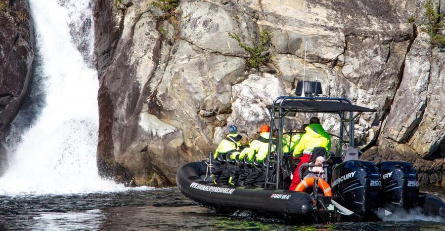 Eidfjord: 1-Hour Fjord RIB Tour - RIB speed from Eidfjord Harbor, with real stories on the water