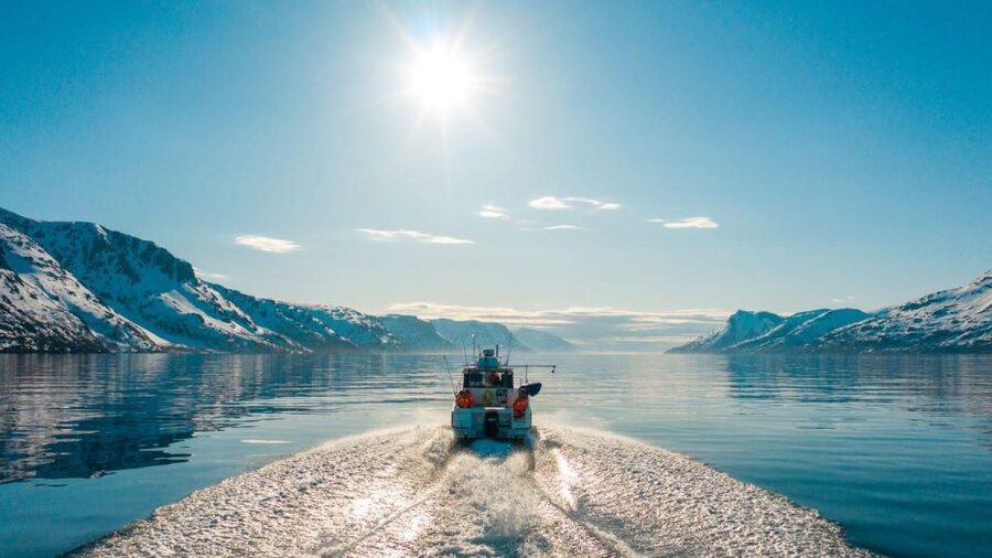From Alta: Adventure Cruise in Alta Fjord - From Two Blue Containers to a 15-Minute Safety Briefing