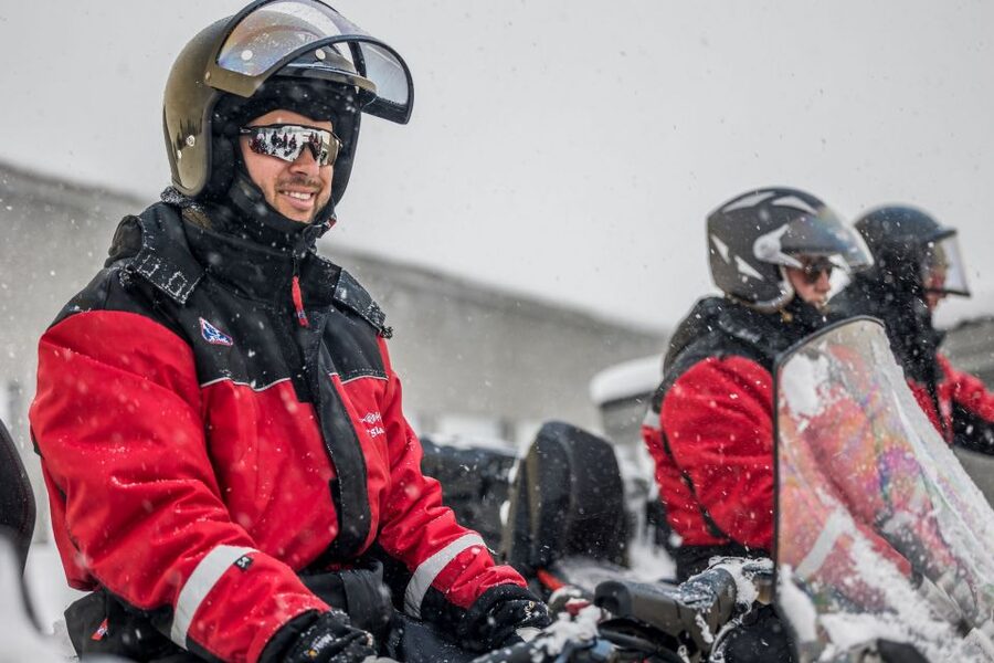 From Alta: Daytime Snowmobile Adventure - Who can drive, and the Norway B-class license rule
