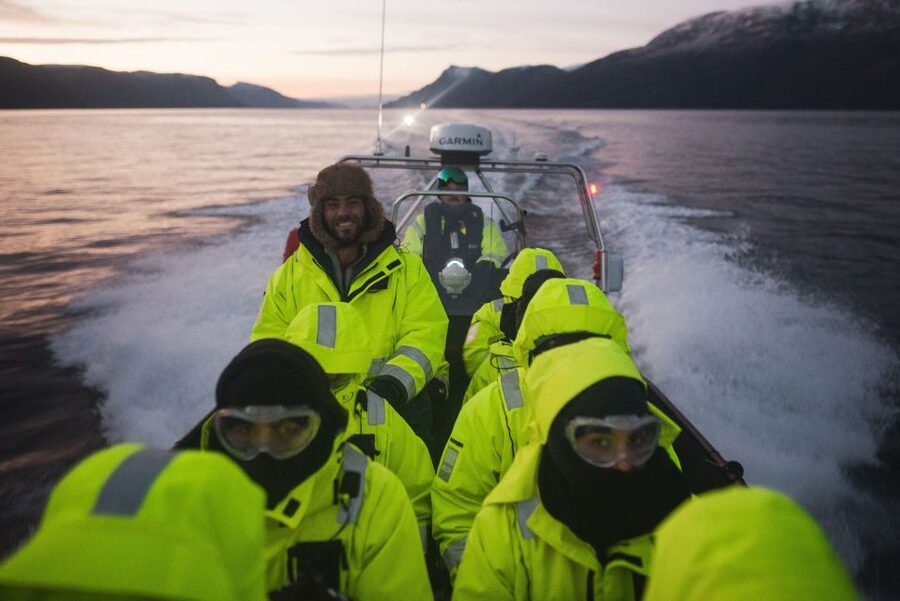 From Alta: Small Group Whale Watching by RIB - How the crew finds humpbacks and orcas in the Arctic fjord