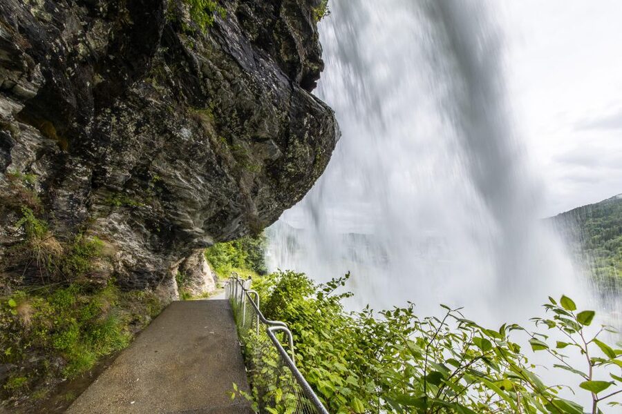 From Bergen: Folgefonna National Park & Glacier Lake Tour - Steindalsfossen Waterfall: The Close-Up Walk Behind the Water