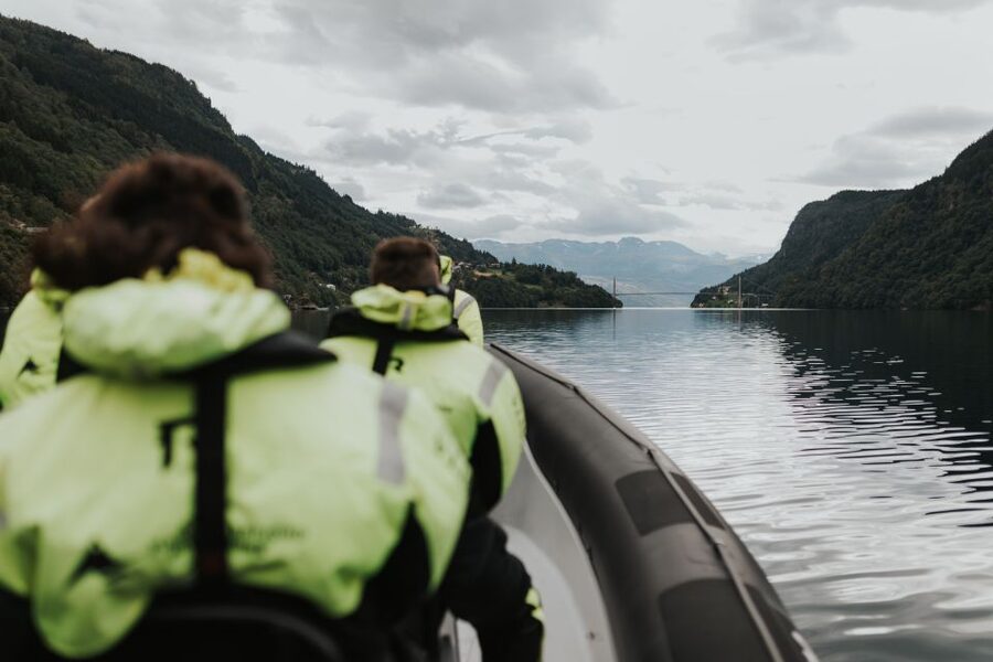 From Norheimsund: Hardangerfjord & Fyksesund RIB Fjord Tour - Cruising Hardangerfjord First: Adjusting to Speed and Views