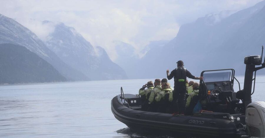 From Stavanger: RIB Tour to Lysefjord - Preikestolen From Below: The View That Makes Photos Easy