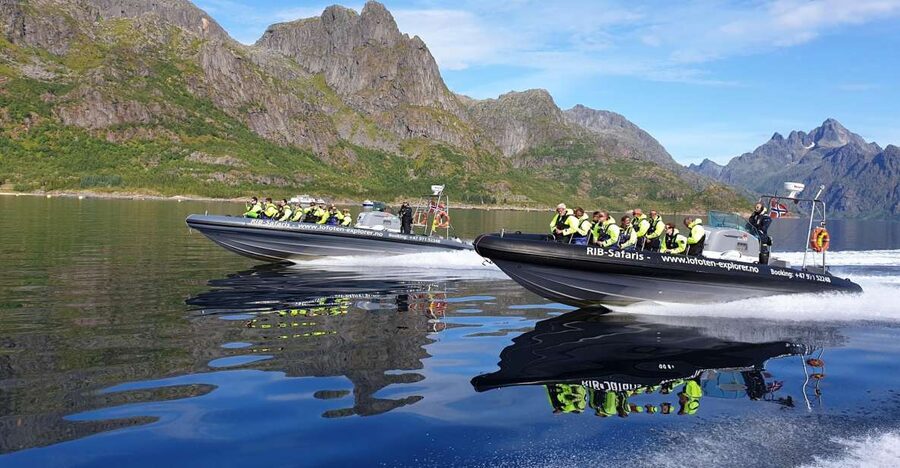 From Svolvaer: Trollfjorden Wildlife RIB Cruise - Historic Skrova and the whaling island harbor pass-by