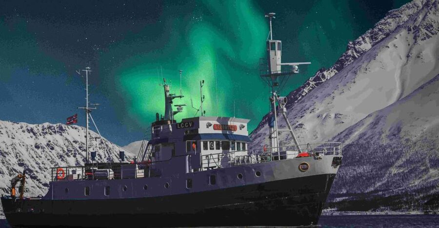 From Tromsø: Northern Lights Cruise on a Cozy Vintage Vessel - MS Strønstad in Tromsø: a vintage way to chase the aurora