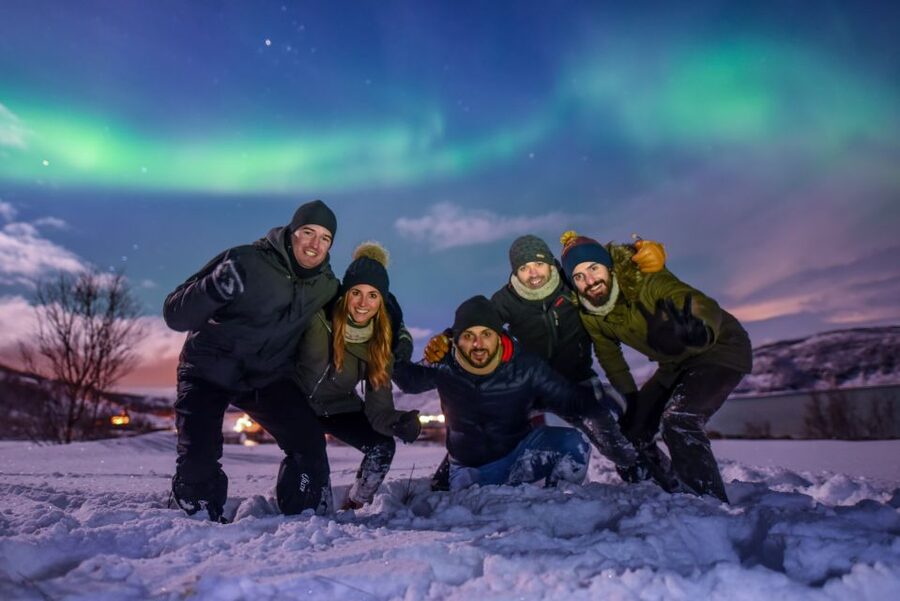 From Tromsø: Northern Lights Tour - Magic Ice Bar Tromsø: where the night meet-up actually matters