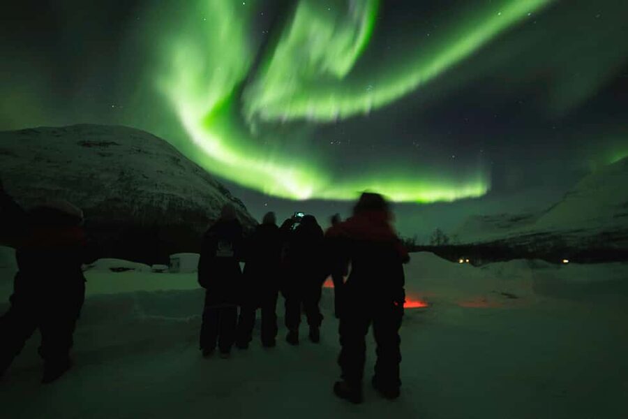 From Tromsø: Northern Lights Visit at Camp Tamok - Getting there: the 90-minute bus ride into darker country