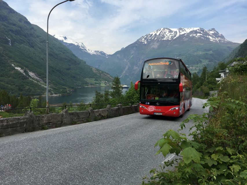Geiranger: City Sightseeing Hop-On Hop-Off Bus Tour - The bus experience: open-top views plus headphone narration in 8 languages