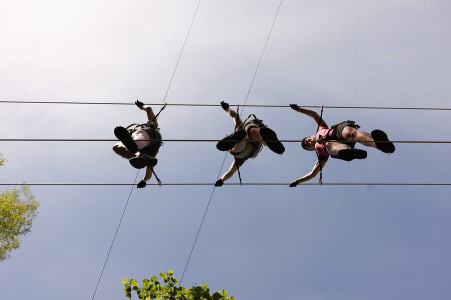 Geiranger: Zipline Park Experience - Dynamite Waterfall: the up-close mist moment and the forest walk afterward
