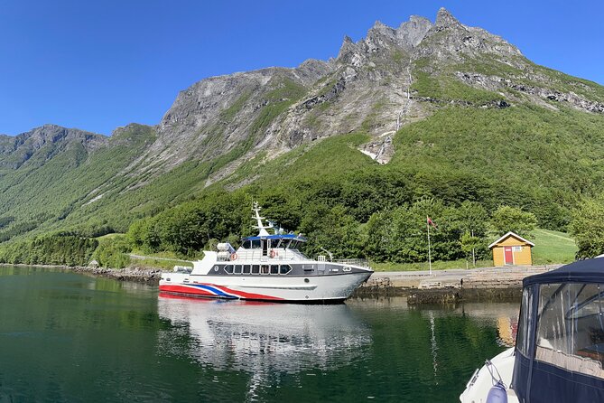 Hjørundfjord Fjord Tour Roundtrip from Ålesund - Vegsund strait views before the big fjord scene