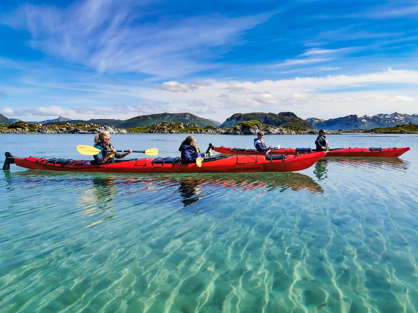 Lofoten: Full Day Combo tour, (kayaking and rappelling) - Lunch at the secret landing: bonfire warmth and a real break