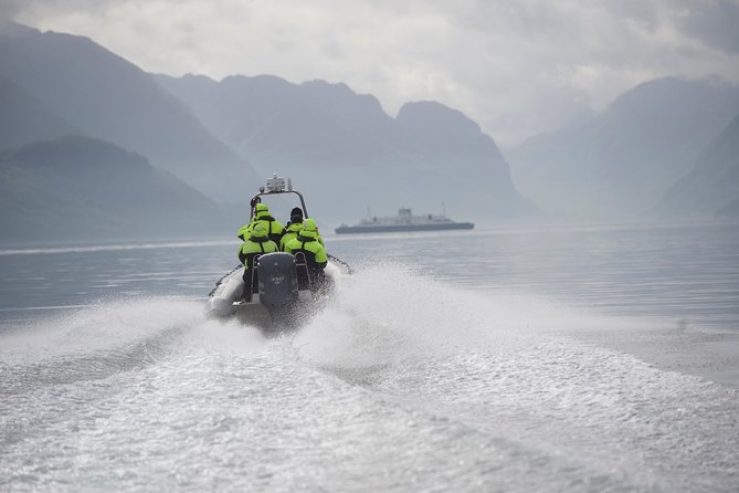 Lysefjord RIB Safari from Stavanger - The open-water start: watching Stavanger from the sea side
