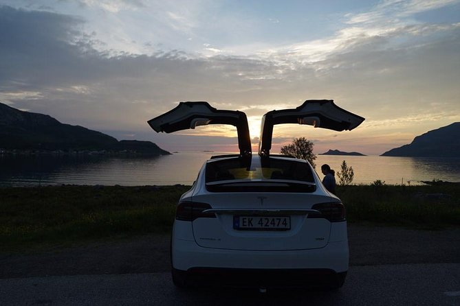 Midnightsun- Eco friendly Tesla Model X - Where the tour starts and how to plan your night in Tromsø