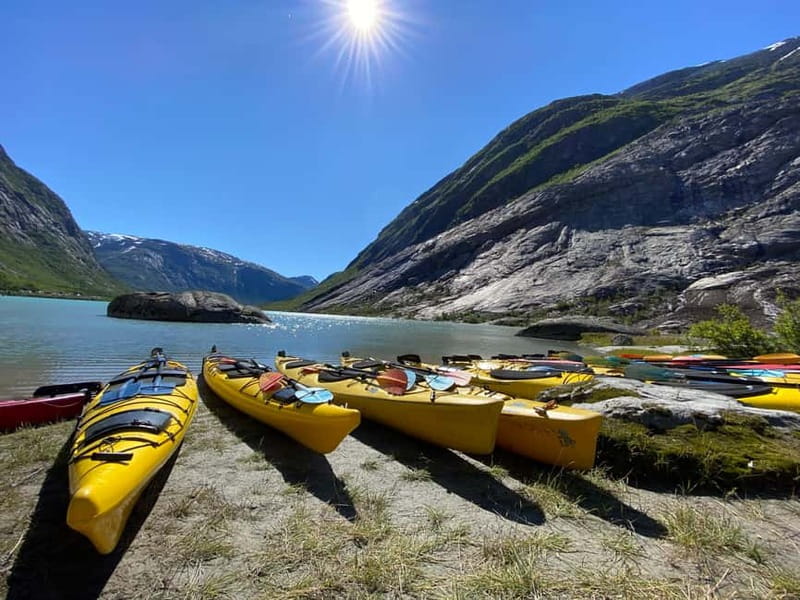 Nigards: Kayaking and Glacier Hike - On the ice: crampons, rope, and 2 hours to explore safely