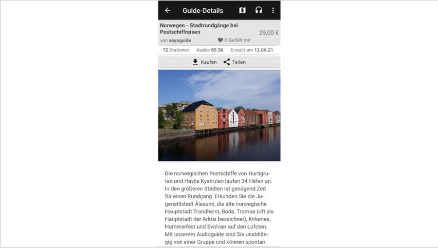 Norwegian Coastal Cities: Smartphone Audio Guide App - Price and value: $35, but it depends on how you travel