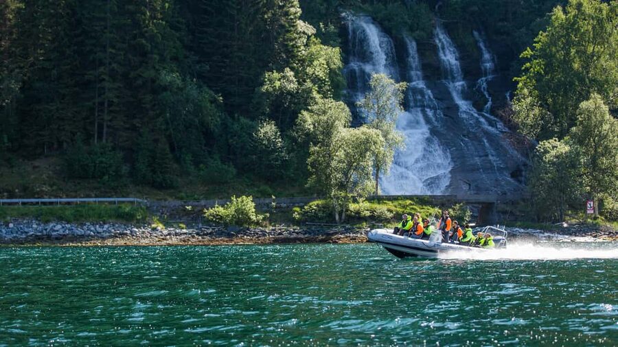 Olden: Nordfjord RIB Boat Tour with Live Commentary - Finding the Olden Active tent, right by the cruise dock