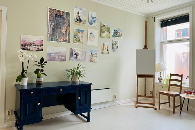 Paint Norwegian landscape with watercolor in Bergen - Supplies Included, and What to Bring