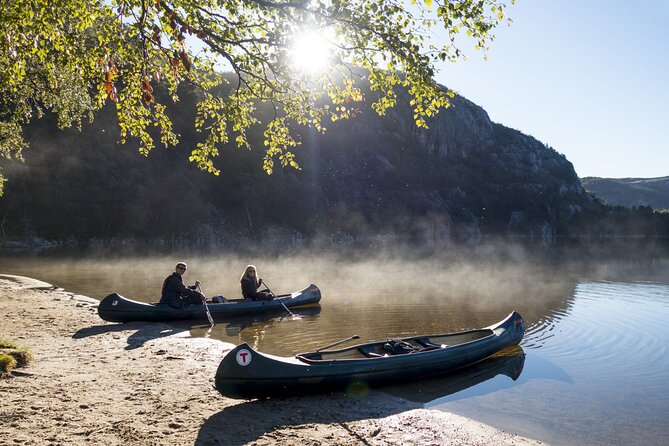Preikestolen Hidden Trail Hike + Lunch and Canoe Trip - Refsvatnet canoeing first, then the hike