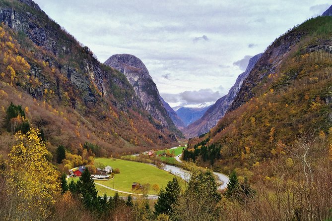 PRIVATE GUIDED TOUR: World Heritage Fjord Landscape – Viking Special – from Flåm - UNESCO fjord angles: Nærøyfjord and Naeroydalen valley from human scale