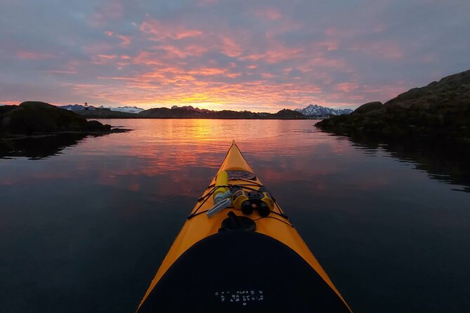 Sea Kayak Guided Tours on Skrova Island - Stop 1 on Skrova: lighthouse views, white-sand beaches, and sea-mountain drama