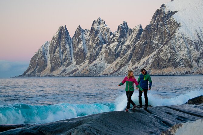 Senja Island: 4x4 Day Tour with Overlanding Senja - Straumsbotn: rocky fjord beach in 15 minutes