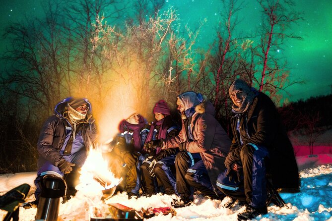 Small Northern Lights Tour Max 8 Guests Pickup and Photography - Campfire time: the warmth you feel in your bones
