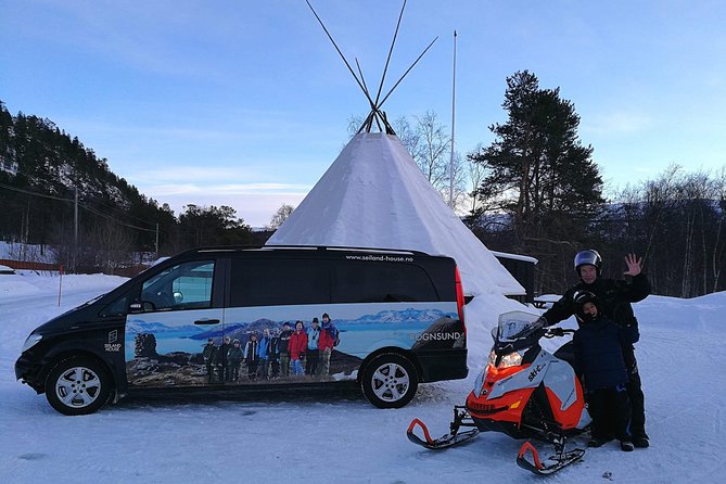 Snowmobile safari in the mountain plateau of Finnmarksvidda - Komsaveien meeting point, timing, and cruise ship pickup