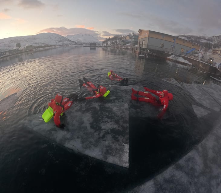 Tromsø: Arctic Fjord Floating in Survival Suit - From Magic Ice Bar Tromsø to Kaldfjord: the flow of your time