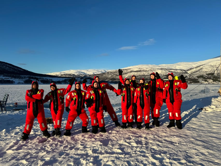 Tromsø: Arctic Floating with Snacks and Drinks - The suit-up: what the rescue suit system really means for you