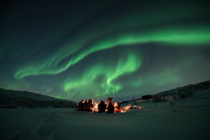 Tromso Aurora Hunt with Bonfire, Soup, Winter Gear & Transfers - Cold-Proof Comfort in Tromsø, Thermal Suits and the Camp Routine