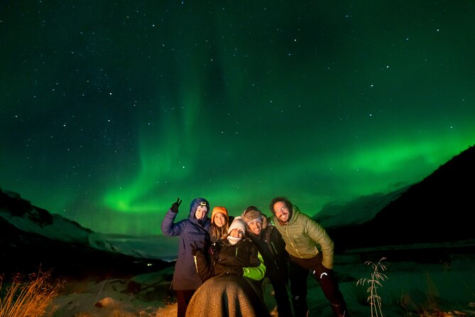 Tromsø Aurora Tour For All - What You Get for $199.35: Warm Food, Thermal Gear, Boots, and Pro Photos