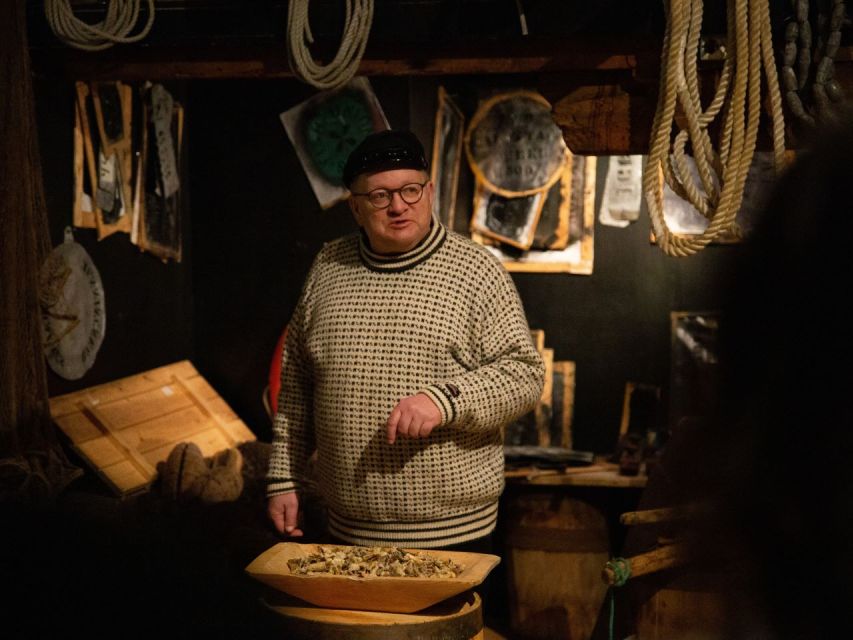 Tromso: Cod-Tasting Tour with Full Steam Museum Entry - Inside the 45 Minute Guided Tasting Trilogy on the 1st Floor